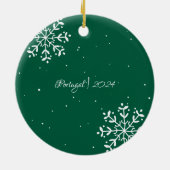 Urlaubsspeicher | Sentimental Foto Keepake Keramik Ornament (Hinten)