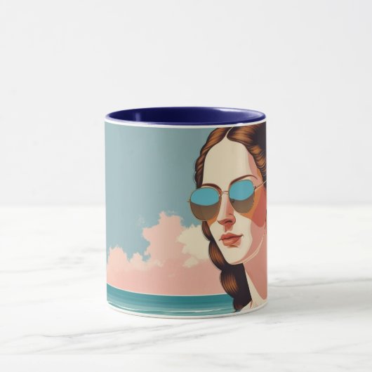 Urlaubsstimmung mit Mona Lisa Tasse (Zentrum)