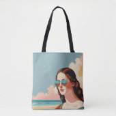 Urlaubsstimmung Mona Lisa-Tragetasche Tasche (Vorderseite)