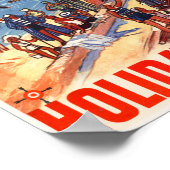 Urlaubstage in Österreich Vintage Poster 1933 (Ecke)