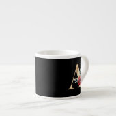 Urlaubstermine Buchstaben A Espressotasse (Vorderseite Rechts)