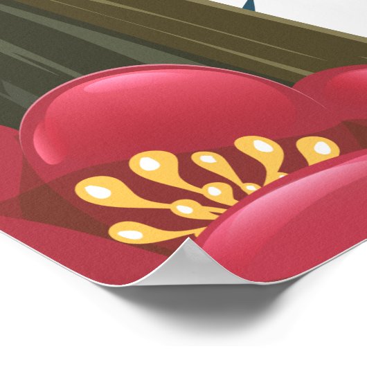 Urlaubstext Panama River Poster (Ecke)