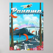 Urlaubstext Panama River Poster (Vorne)