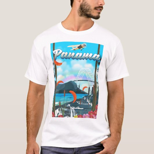 Urlaubstext Panama River T-Shirt (Vorderseite)