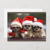 Urlaubstiere Feiertagspostkarte (Vorne/Hinten)