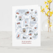 Urlaubstraditionen - Unsere Familienkarte Weihnach Karte (Gelbe Blume)