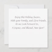 Urlaubstriche Karte (Rückseite)