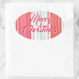 Urlaubstriche Ovaler Aufkleber