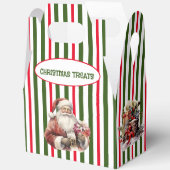 Urlaubstriche und Weihnachtsmann Geschenkschachtel (Offen)