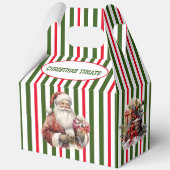 Urlaubstriche und Weihnachtsmann Geschenkschachtel (Rückseite)