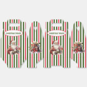 Urlaubstriche und Weihnachtsmann Geschenkschachtel (Ungeklappt)