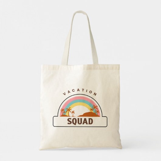 Urlaubstruppe Regenbogen-Tragetasche Tragetasche (Rückseite)