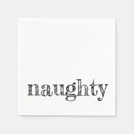 Urlaubstyppografie NUAGHTY Spaß festlich modern Serviette