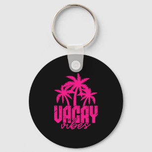 Urlaubsvibes Palmen Retro-Vintage-Strand Sommer Schlüsselanhänger