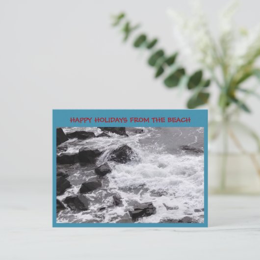 Urlaubswasser ist eine magische Postkarte (Stehend Vorderseite)