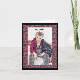 Urlaubswunsch für die zukünftige Grußkarte Karte