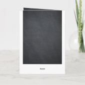 Urlaubswünsche - Chalkboard-Karte Feiertagskarte (Rückseite)