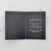 Urlaubswünsche - Chalkboard-Karte Feiertagskarte (Innenseite)