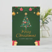 Urlaubswunschkarte Feiertagskarte (Stehend Vorderseite)