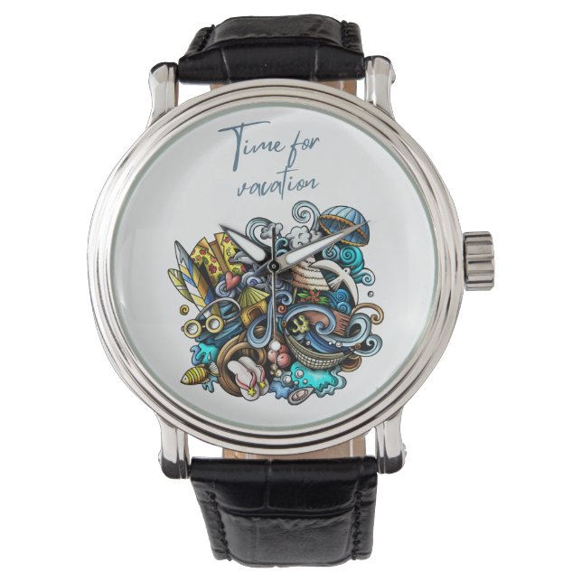 Urlaubszeit Armbanduhr (Vorderseite)