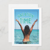 Urlaubszeit Feiertagskarte (Vorne/Hinten)