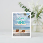 Urlaubszeit Feiertagskarte (Stehend Vorderseite)