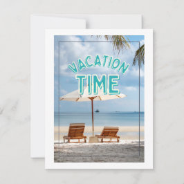 Urlaubszeit Feiertagskarte