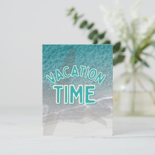 Urlaubszeit Feiertagskarte (Stehend Vorderseite)