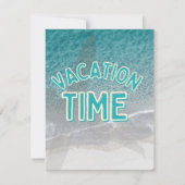 Urlaubszeit Feiertagskarte (Vorderseite)