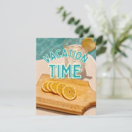 Urlaubszeit Feiertagskarte (Stehend Vorderseite)