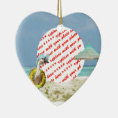 Urlaubszeit Gänsestrand Foto Rahmen Keramikornament (Rechts)