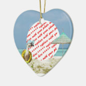 Urlaubszeit Gänsestrand Foto Rahmen Keramikornament (Links)