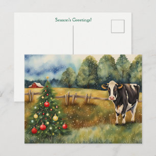 Urlaubszeit Grüße Landhaus Postkarte