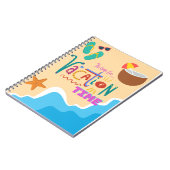 Urlaubszeit Notizblock (Linke Seite)