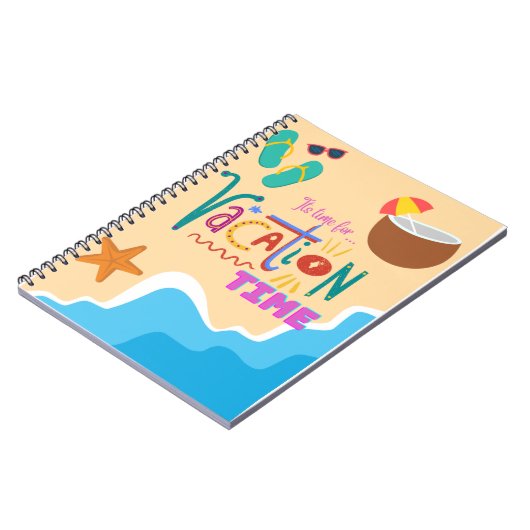 Urlaubszeit Notizblock (Linke Seite)