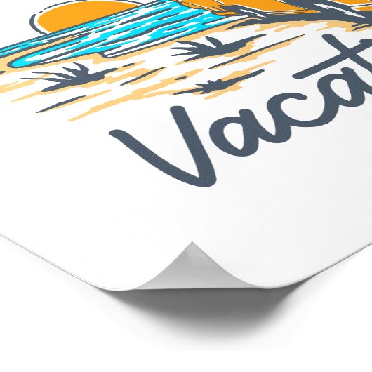 Urlaubszeit Poster (Ecke)
