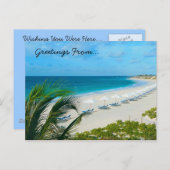 Urlaubszeit Postkarte (Vorne/Hinten)