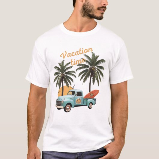 Urlaubszeit T-Shirt (Vorderseite)