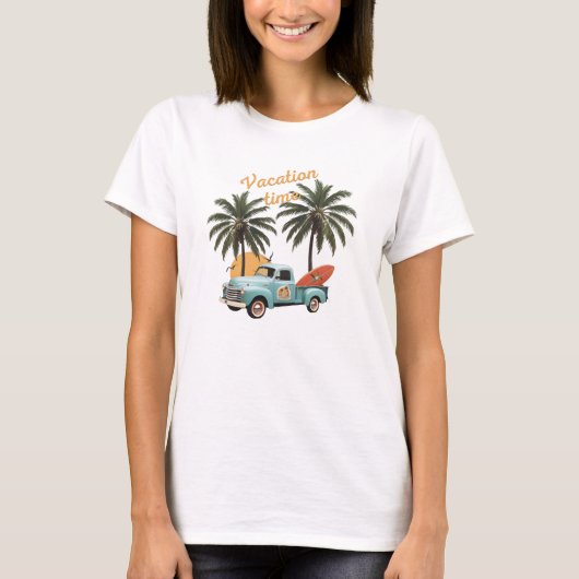 Urlaubszeit T-Shirt (Vorderseite)