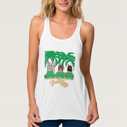 Urlaubszeit Tank Top (Vorderseite)