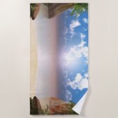 Urlaubsziel Strandtuch (Vorderseite)