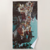 Urlaubsziel Strandtuch (Vorderseite)