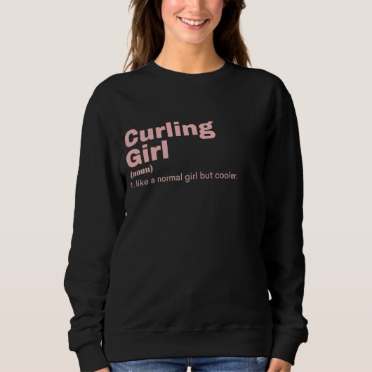 Urling Girl - Curling Sweatshirt (Vorderseite)
