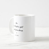 Urmutter-Kapitel-Noch-Tasse Kaffeetasse (Vorderseite Links)