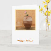 Urn Birthday Card Karte (Gelbe Blume)