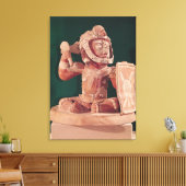 Urn-Deckel mit einer Figur eines Kriegers Leinwanddruck (Insitu (Wohnzimmer))