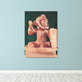 Urn-Deckel mit einer Figur eines Kriegers Leinwanddruck (Insitu (Holzboden))