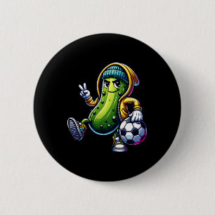 Urne Pickle Fußballspieler Coole Cartoon Vibes Button