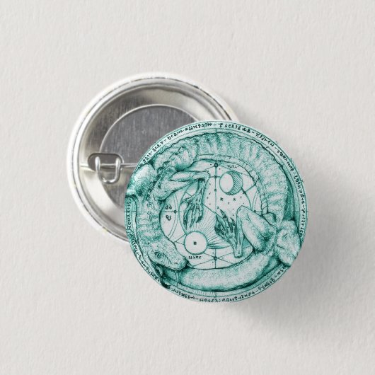 uroboro alquimico button (Vorne & Hinten)