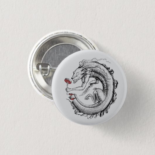uroboros sushi button (Vorne & Hinten)
